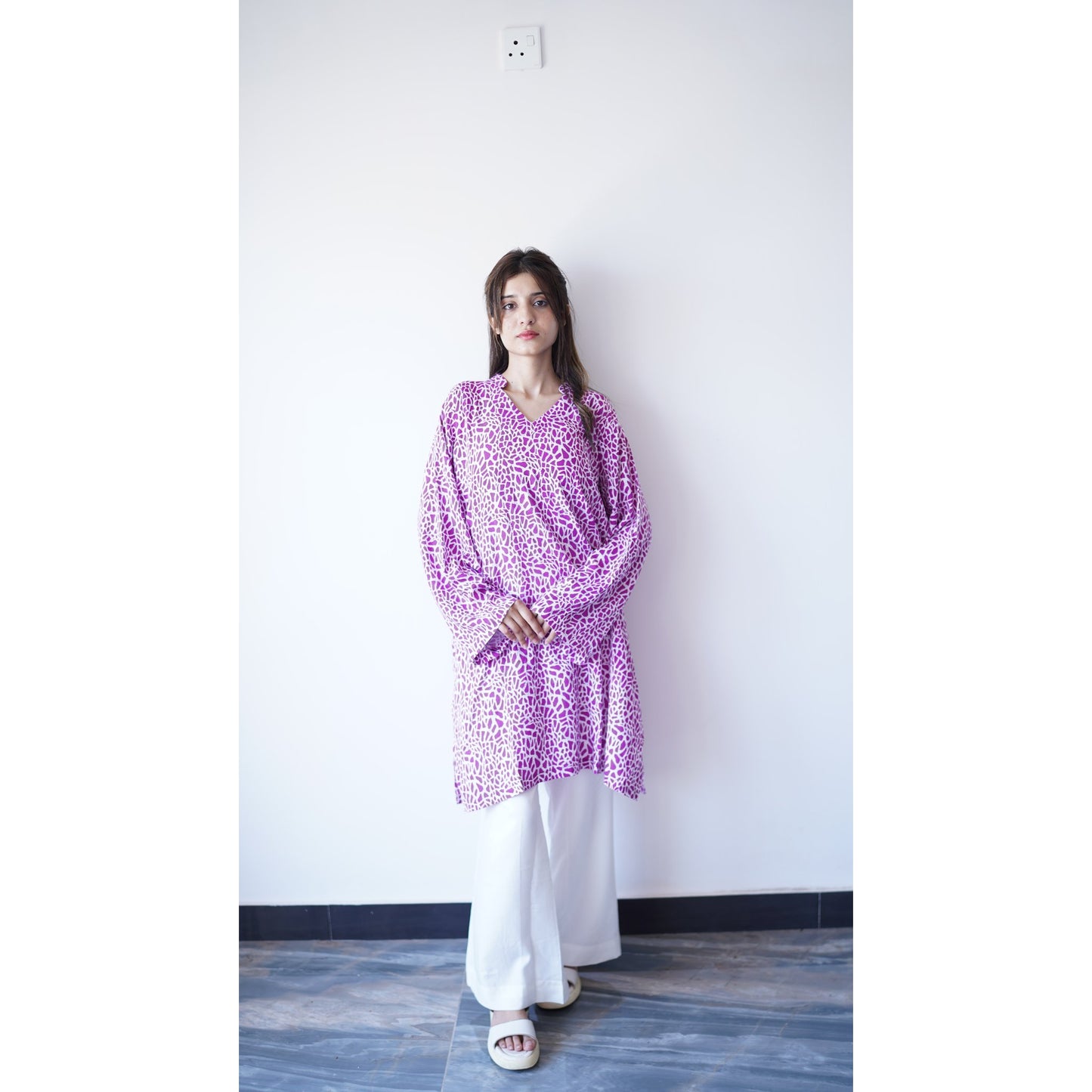 Violet Mosaic Kurta Set