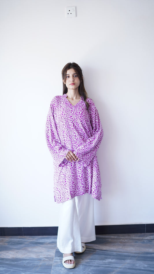 Violet Mosaic Kurta Set