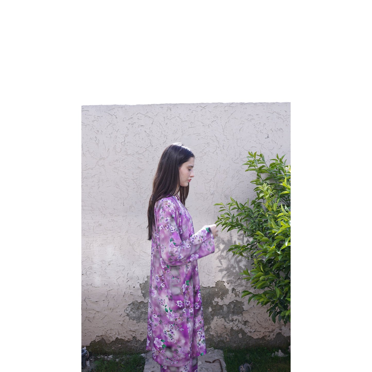 Lavender Blossom Kurta Set